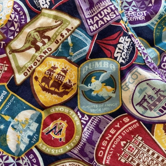 Disney Parks Lounge Pajama Pants All Over Print Souvenir Travel Theme - Picture 3 of 5